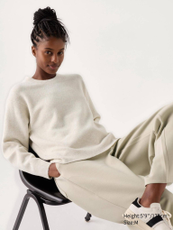 В'язаний светр Souffle Yarn UNIQLO 1159831950 (Молочний S)