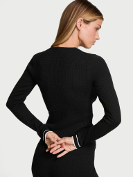 Жіночий трикотажний светр Victoria's Secret кофта 1159833297 (Чорний S)