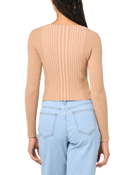 Женский укороченный свитер Guess 1159833624 (Коричневый M)