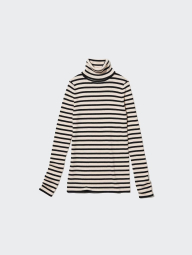 Женский свитер с высоким воротником UNIQLO из мериносовой шерсти 1159835343 (Белый M)