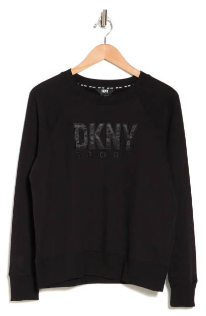 Женский свитшот DKNY на флисе 1159803477 (Чорний, M)