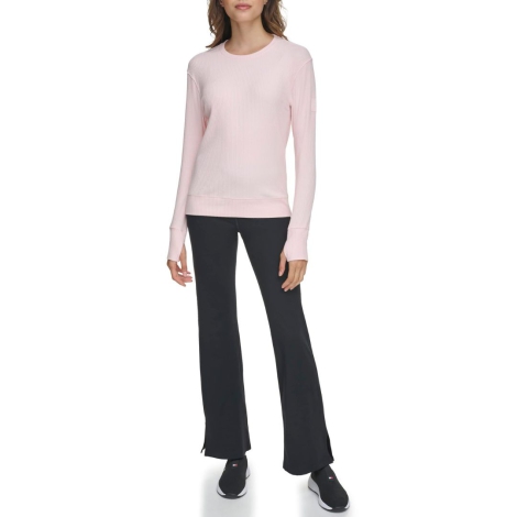 Женский свитшот Tommy Hilfiger в рубчик 1159826938 (Розовый XL)