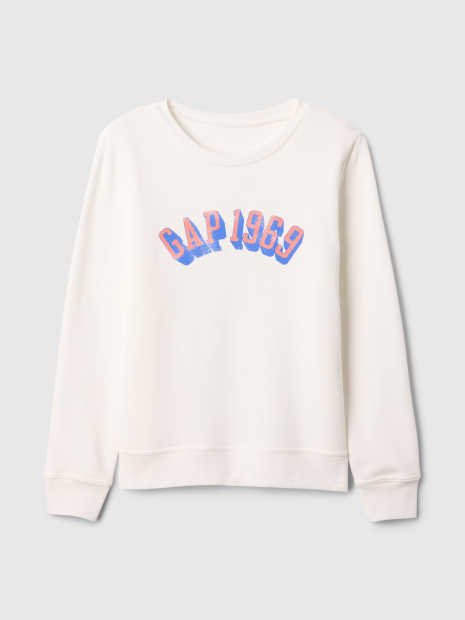 Свитшот женский GAP с логотипом 1159834256 (Белый M)