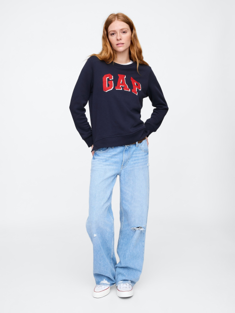 Свитшот женский GAP флис 1159835082 (Синий XXL)
