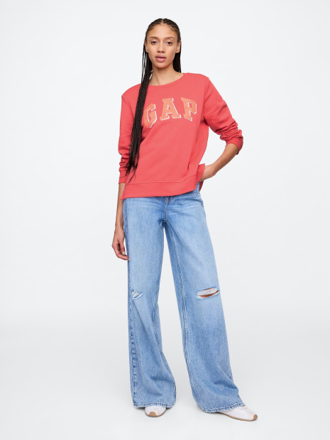 Свитшот женский GAP флис 1159835085 (Розовый XL)