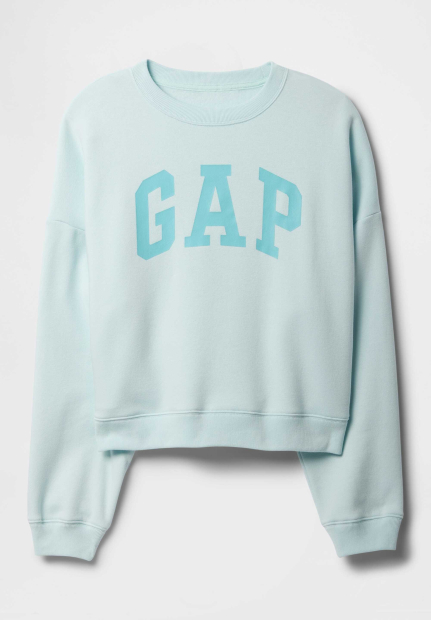 Світшот жіночий на флісі GAP з логотипом 1159835937 (Блакитний L)