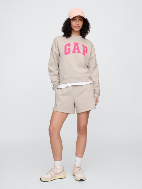 Світшот жіночий на флісі GAP з логотипом 1159836062 (Бежевий XS)