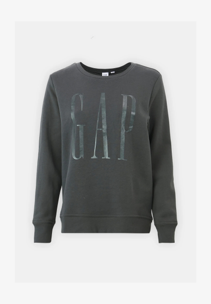 Світшот жіночий на флісі GAP з логотипом 1159836107 (Сірий M)