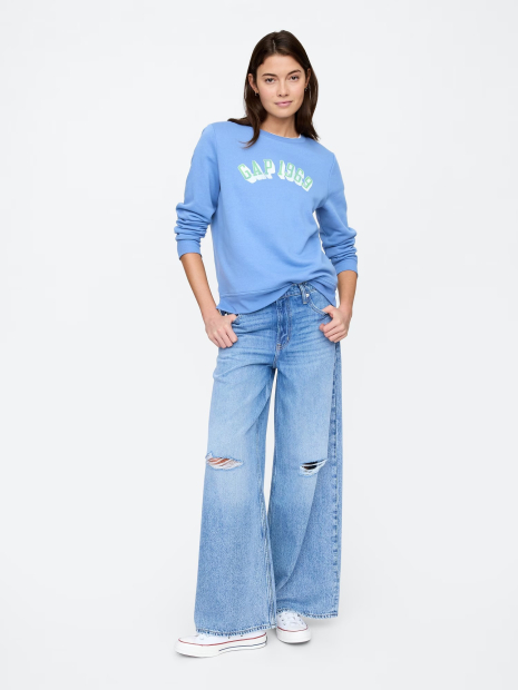 Свитшот женский GAP с логотипом 1159836199 (Синий M)