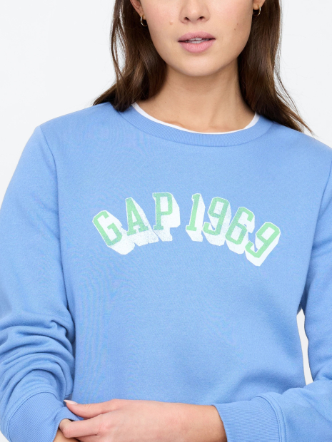 Свитшот женский GAP с логотипом 1159836199 (Синий M)