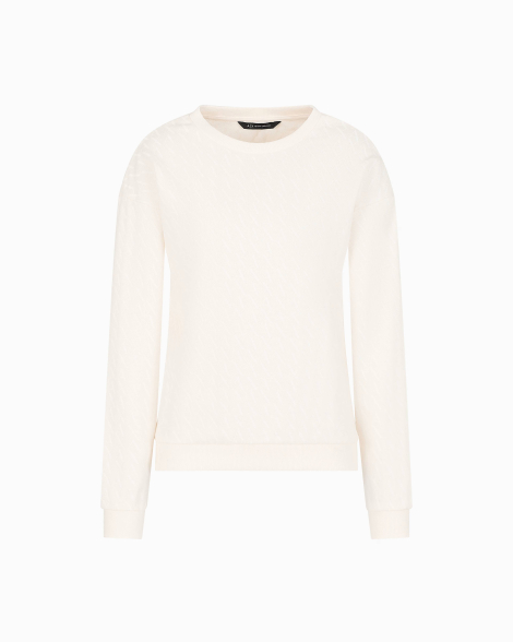Жіночий світшот Armani Exchange з логотипом 1159837154 (Молочний L)