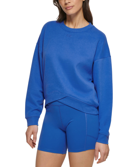 Женский свитшот Calvin Klein с логотипом 1159837803 (Синий 1X)