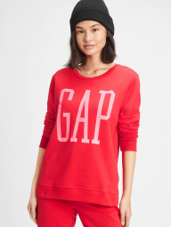 Яскравий жіночий світшот GAP оригінал модна червона кофта з логотипом