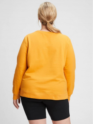 Яркий свитшот GAP модная кофта с белым логотипом art285937 (Оранжевый, размер M)