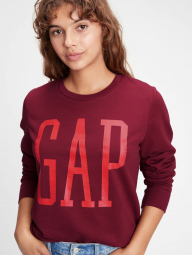 Яркий свитшот GAP модная кофта с логотипом art782376 (Бордовый, размер S)