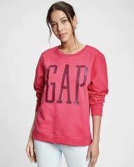 Яркий свитшот GAP модная кофта с красным логотипом 1159757343 (Розовый, XS)
