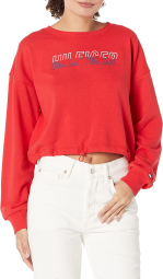 Женский свитшот Tommy Hilfiger кофта с открытой спиной 1159771751 (Красный, XL)