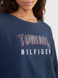 Жіночий укорочений світшот Tommy Hilfiger кофта на флісі оригінал