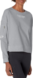 Женский свитшот Calvin Klein с логотипом 1159789262 (Серый, L)