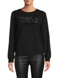 Женский свитшот Karl Lagerfeld Paris кофта с логотипом 1159789953 (Черный, XS)