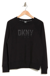 Женский свитшот DKNY на флисе 1159803477 (Чорний, M)