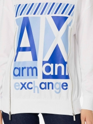 Жіночий світшот Armani Exchange з логотипом 1159811956 (Білий, M)