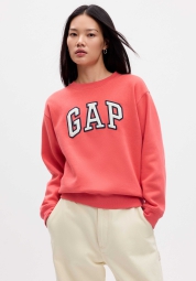 Свитшот женский на флисе GAP с логотипом 1159814612 (Красный L)