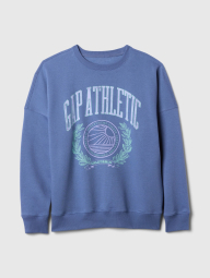 Свитшот женский на флисе GAP с принтом 1159836632 (Синий XS)