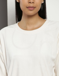 Велюровый свитшот Calvin Klein с логотипом 1159837802 (Молочный XS)