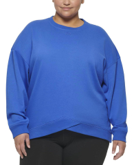 Женский свитшот Calvin Klein с логотипом 1159837803 (Синий 1X)