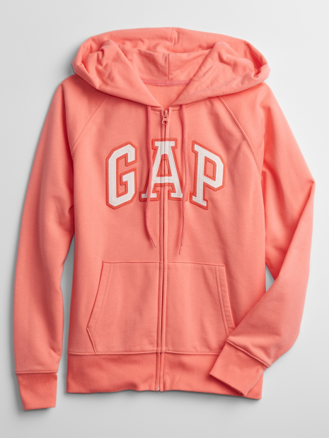 Женская толстовка GAP кофта с капюшоном на молнии 1159766320 (Оранжевый, L)