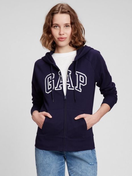 Женская толстовка GAP с капюшоном на молнии 1159769209 (Синий, M)