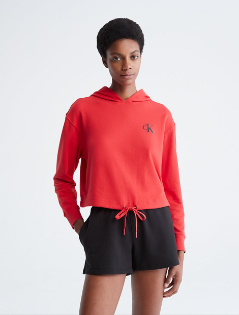 Женское худи Calvin Klein с капюшоном 1159772139 (Красный, M)