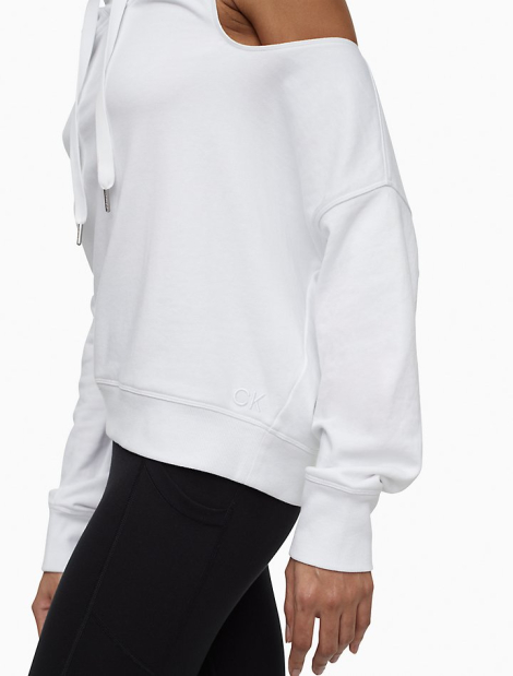 Жіноче худі Calvin Klein з відкритими плечима оригінал 1159772434 (Білий, M)