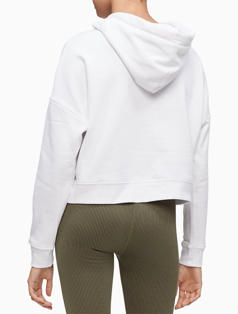 Женское худи Calvin Klein с логотипом 1159772456 (Белый, XL)