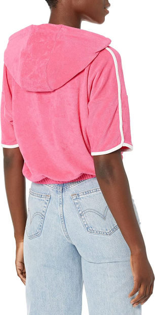 Женское худи с короткими рукавами Tommy Hilfiger 1159774578 (Розовый, XL)