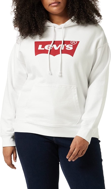 Женское худи Levi's с логотипом 1159795088 (Белый, XL)