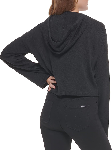 Женское худи-свитер Calvin Klein с капюшоном 1159782867 (Черный, XS)