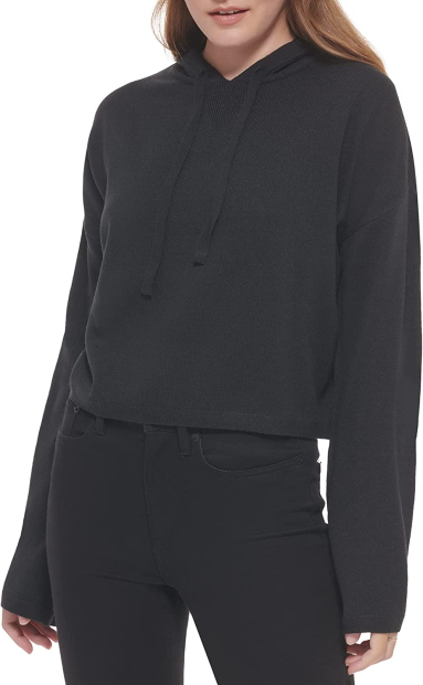 Женское худи-свитер Calvin Klein с капюшоном 1159782833 (Черный, XL)