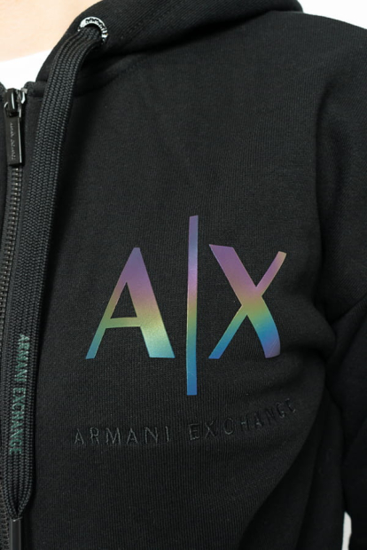 Женская толстовка Armani Exchange кофта на молнии 1159782987 (Черный, XS)