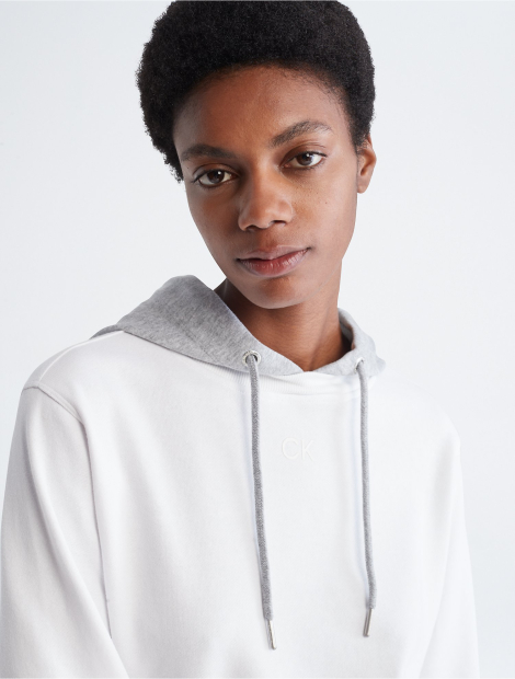 Женское худи Calvin Klein с капюшоном 1159783809 (Белый, L)