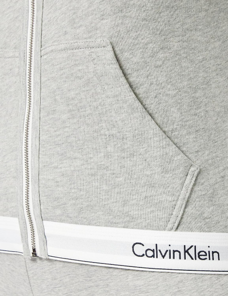 Толстовка жіноча з капюшоном Calvin Klein на блискавці оригінал