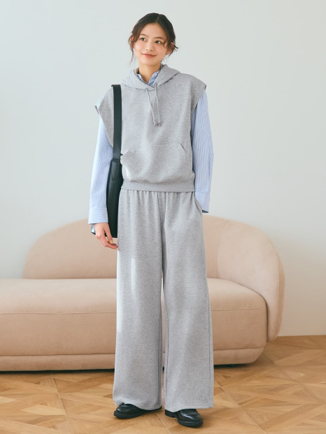 Толстовка без рукавов UNIQLO с капюшоном 1159832783 (Серый S)