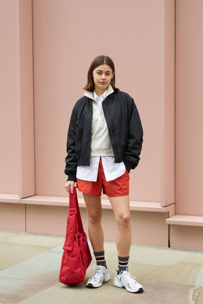 Женская укороченная толстовка UNIQLO с полумолнией 1159833107 (Серый S)