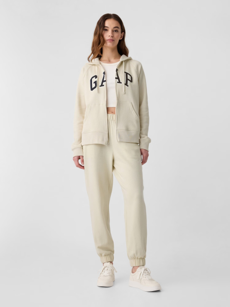 Толстовка жіноча GAP кофта з капюшоном на блискавці 1159835942 (Молочний XXL)