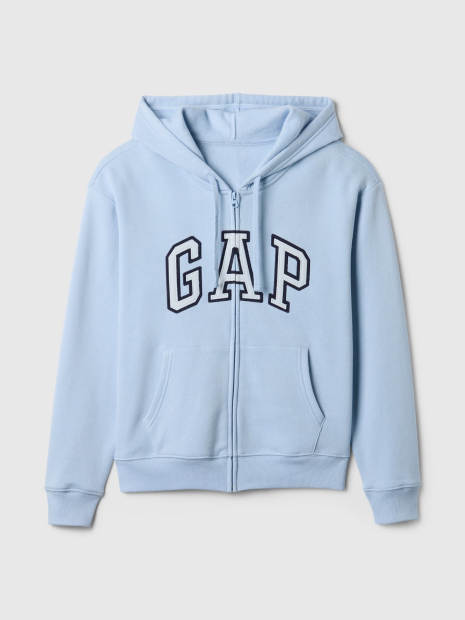 Толстовка жіноча GAP кофта з капюшоном на блискавці 1159836630 (Блакитний L)