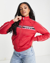 Женская спортивная куртка Guess кофта на молнии 1159767689 (Красный, XS)