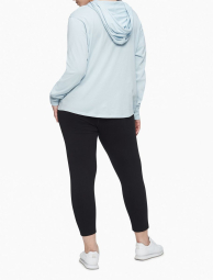 Женское легкое худи Calvin Klein с принтом 1159768941 (Голубой, 2X)