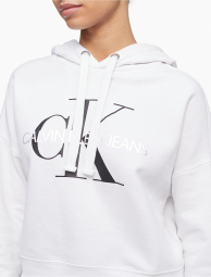 Жіноче худі Calvin Klein толстовка з логотипом оригінал 1159772456 (Білий, XL)