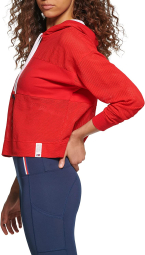 Женское сетчатое худи Tommy Hilfiger с капюшоном 1159774689 (Красный, XL)